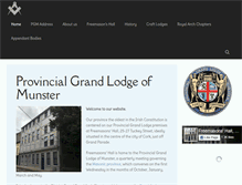 Tablet Screenshot of munsterfreemason.com